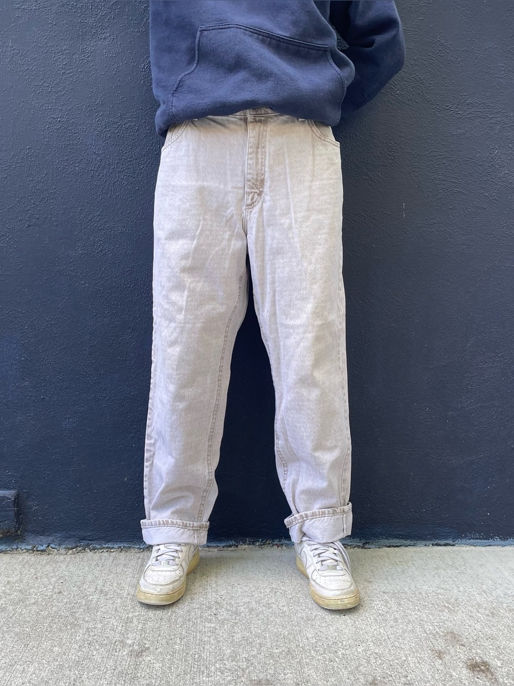 Vintage 90s light brown Lee baggy jeans size 38”